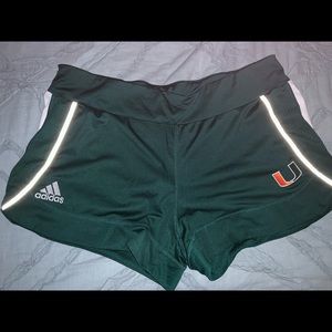 University of Miami Adidas Shorts